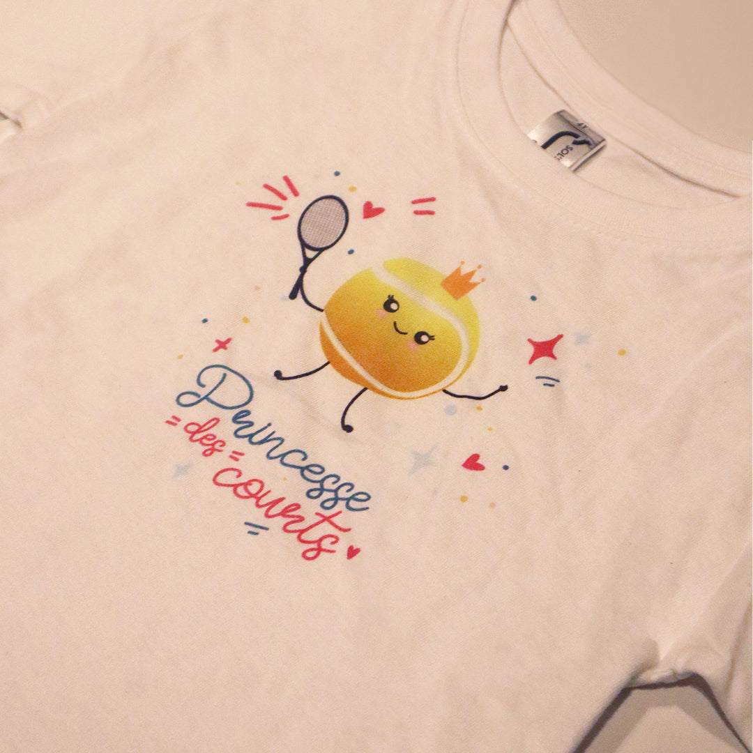 T-shirt fille "Princesse des courts"