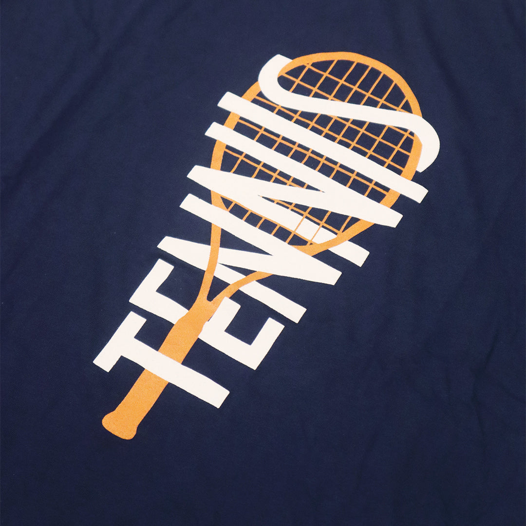 T-shirt homme "Bleu tennis raquette"